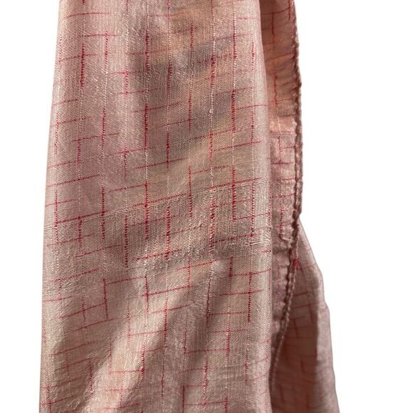 Ladies Vintage Pink Two Tone 100% Silk Long‎ Scarf - Picture 3 of 10